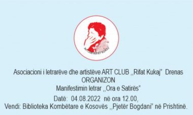 MANIFESTIM LETRAR “ORA E SATIRËS”