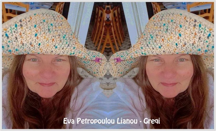 Poetja greke Eva Petropoulou Lianou me vargjet e saj në gjuhën shqipe